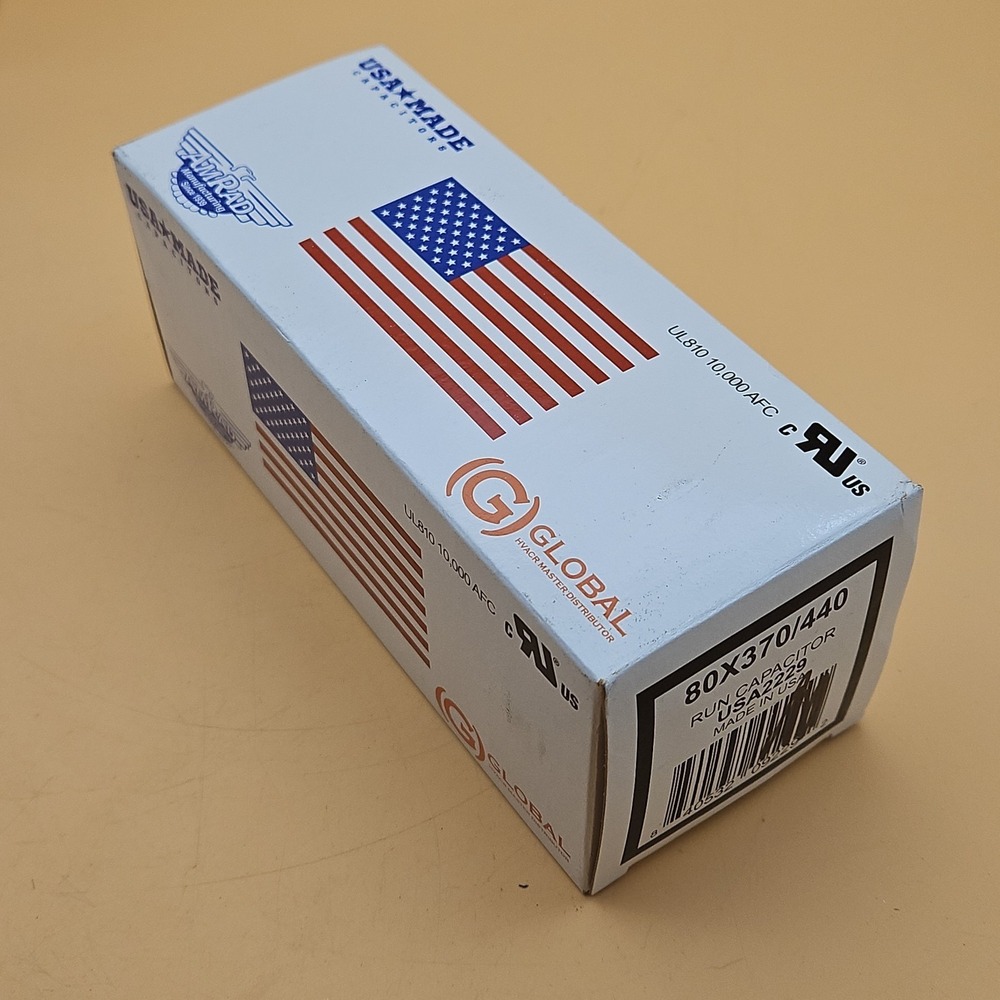 AmRad 80X370/440 Run Capacitor USA2229 Brand New